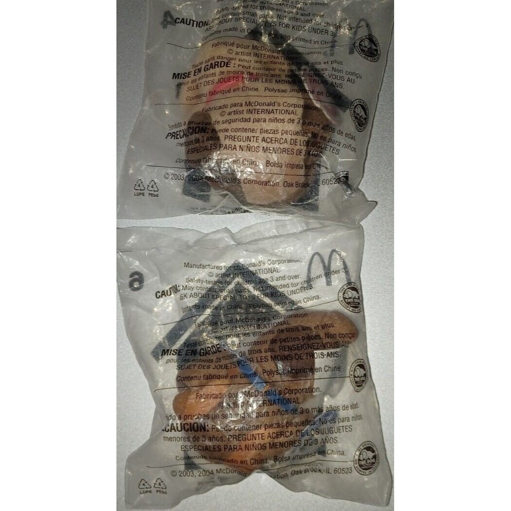 The Dog Artlist Collection McDonald Happy Meal #4 Boxer New& #6 bulldog